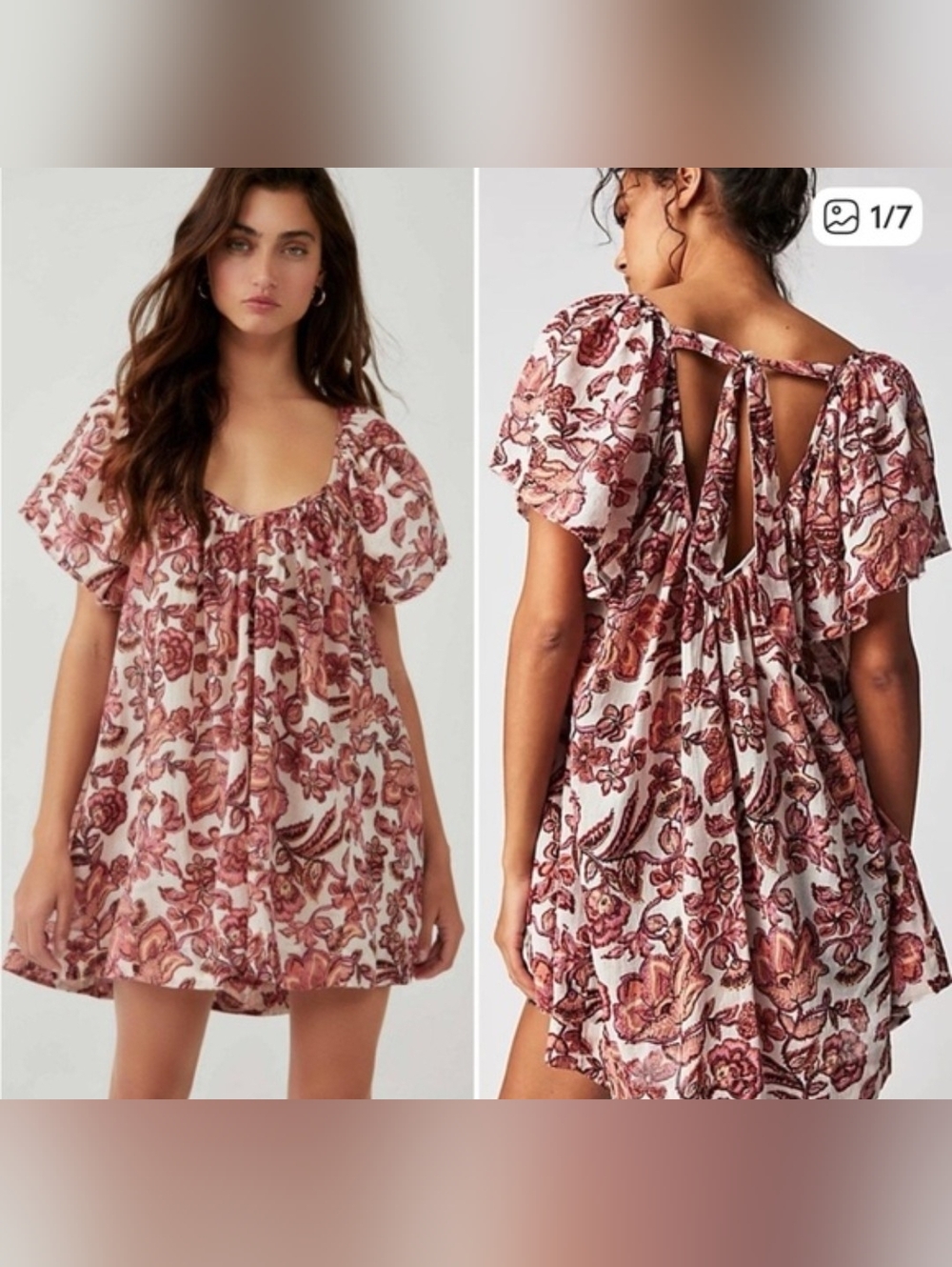 Free People Kauai getaway printed tunic NWT